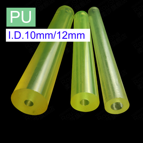 length 500mm I.D.10mm 12mm hollow PU rods hardness transparent75A polyurethane sticks ► Photo 1/3