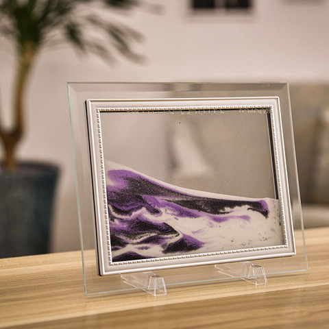 Download Buy Online 3d Dynamic Flowing Grit Sand Painting Transparent Glass Frame Drawing Landscape 30 Alitools