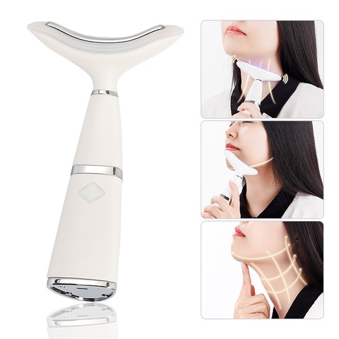 LED Photon Therapy Neck and Face Lifting Tool Vibration Skin Tighten Face Slim Reduce Double Chin Anti-Wrinkle Remove Device ► Photo 1/6