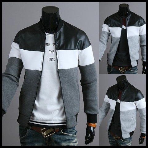 New Men's Spring and Autumn Hot Selling Men's Jackets Casual Fashion Stitching Design Jackets ► Photo 1/5