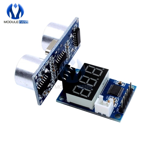 HC-SR04P SR04 Ultrasonic Sensor HC-SR04 Measuring Distance Sensor LED Display Module For Arduino UNO Robot MCU ► Photo 1/1