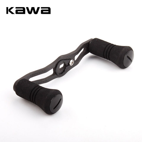 KAWA Fishing Reel Handle EK Carbon Fiber for Shi/Da Abu Reel Eva Knob Hole size 7*4/8*5mm Length 100mm High Quality ► Photo 1/6