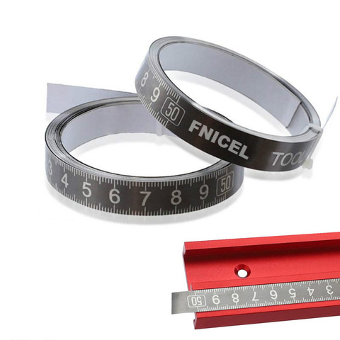 1-3m Stainless Steel Miter Track Tape Measure Self Adhesive Metric Scale Ruler Rust-Proof Durable And Wear-Resistan Ruler ► Photo 1/6