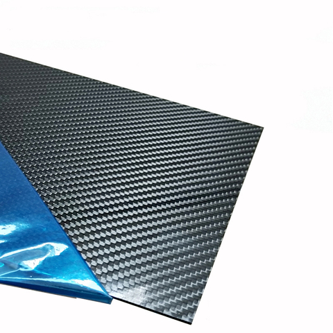 200mm X 400mm Real Carbon Fiber Plate Panel Sheets 0.5mm 1mm 1.5mm 2mm 3mm 4mm 5mm thickness Composite Hardness Material for RC ► Photo 1/5