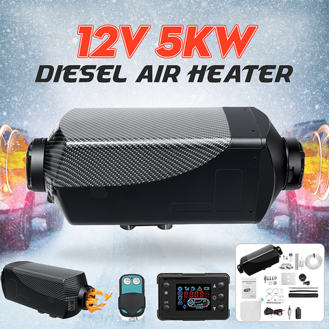 Car Heater 5000W Air diesels Heater 5KW 12V/24V Single Hole For Trucks Motor-Home Boats Bus +key Switch +Remote Control ► Photo 1/6