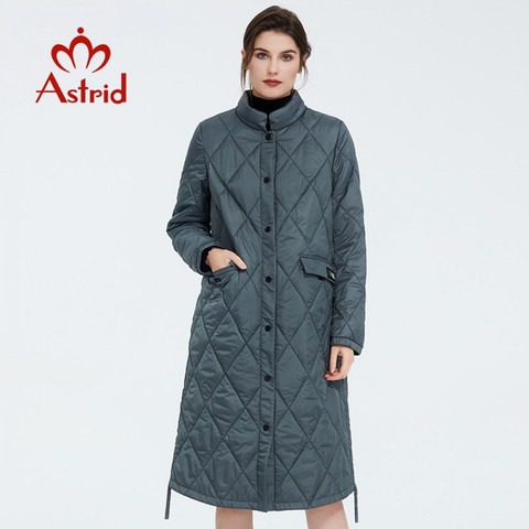 Astrid 2022 Spring Women Parka Coat Warm Jacket Women Thin Cotton Quilted Coat  Standing Collar New Collection  big size ZM-7214 ► Photo 1/6