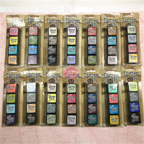 4-piece/set Ink Pad Handmade DIY Process Water-based Ink Pad Rubber Stamp Fabric Scrapbook Ink Pad Finger Painting Wedding ► Photo 1/6
