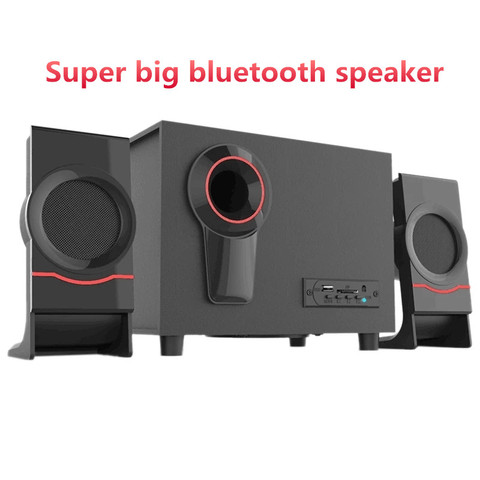 super big Computer Speakers music center column Multimedia Subwoofer Bluetooth  USB Laptop Speakers Bluetooth +3.5mm Connection ► Photo 1/6