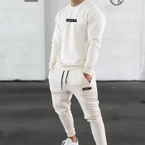 New Tracksuit Hoodie +Pants Men Casual Sweatshirt Joggers Sweatpants Male Cotton Jacket Autumn Winter Sportswear Male Sets ► Photo 1/6