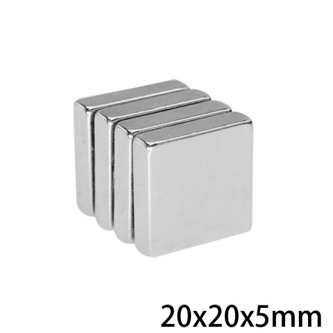 2/5/10/20/30pcs 20x20x5 Powerful Magnets 20x20x5mm Permanent Quadrate Magnet 20X20mm Strong Neodymium Magnet 20*20*5 ► Photo 1/6