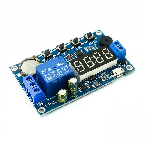 DC 5V Real time Timing Delay Timer Relay Module Switch Control Clock Synchronization Multiple mode control Wiring diagram ► Photo 1/4