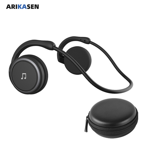 A6 Bluetooth 5.0 Headphones Sports Running Wireless Earphone comfortable 12 hours music Portable Bluetooth Headset with mic case ► Photo 1/6