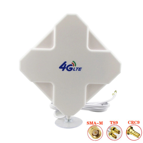 Hi-Gain 3G 4G LTE Outdoor 28dBi Directional Wide Band MIMO Antenna 700-2700MHz 3 meters RG174 Panel Antenna ► Photo 1/5