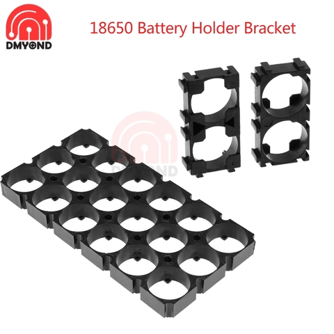 18650 Lithium Battery Holder Plastic Battery Pack Bracket Cylindrical Cell Battery Stand Cell Spacer for DIY Fixed Battery 1x2 ► Photo 1/6