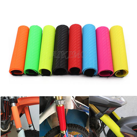 Rubber Front Shock Absorber Fork Suspension Protector Guard Wrap Cover for Honda Suzuki Yamaha KTM Husqvarna Motocross Dirt Bike ► Photo 1/6