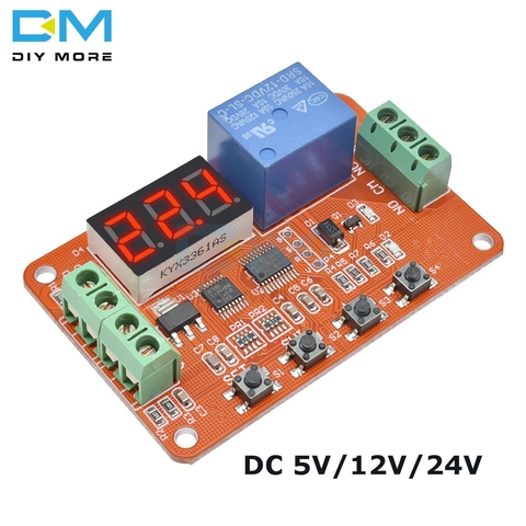 DC 5V 12V 24V DVB01 LED Digital Voltage Comparator Charge Discharge Overvoltage Undervoltage Overload Protection Module 4-wire ► Photo 1/6