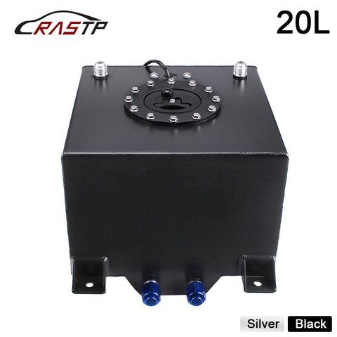 RASTP-High Quality Aluminum 20L Fuel Surge Tank Mirror Polish Fuel Cell with Cap with Sensor  RS-OCC040 ► Photo 1/6