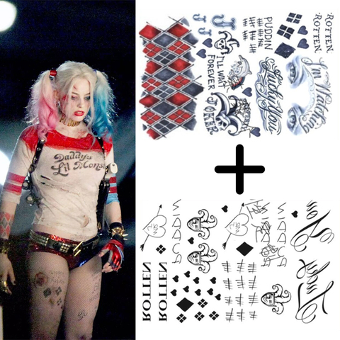 Price History Review On Suicide Squad Harley Quinn Tattoo Stickers Cosplay Props Waterproof Temporary Fake Tatto Women Girls Halloween Accessories Aliexpress Seller Ff Cos Store Alitools Io