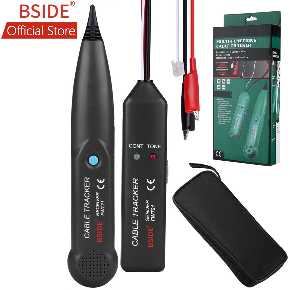 Phone Telephone Network RJ Cable Wire Line Tone Generator Tracer Tester w/ Bag 