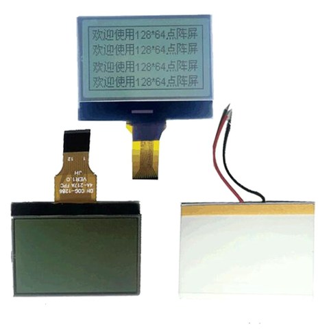 1.4 inch LCD display with LED backlight 12PIN 12864 dot matrix COG LCD module ► Photo 1/2