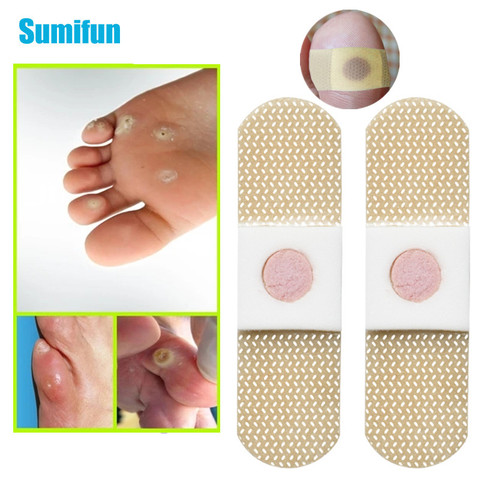 24pcs Sumifun Foot Corn Removal Medical Plaster Calluses Plantar Warts Thorn Pain Relieving Patch Foot Care Pads Different Types ► Photo 1/6
