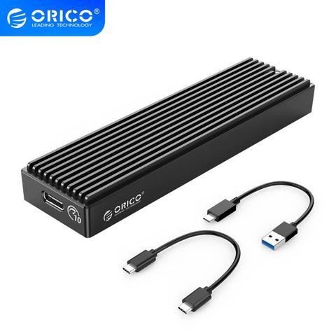 ORICO LSDT M.2 NVME Enclosure USB C Gen2 10Gbps PCIe SSD Case M2 SATA NGFF 5Gbps SSD Case Tool Free For 2230/2242/2260/2280 SSD ► Photo 1/6