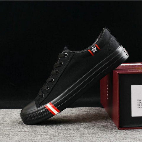 big size 48  All black New brand Fashion men Sneaker Flats Shoes Boy / Male Casual Canvas Shoes Breathable Tenis shoes NN-1010 ► Photo 1/6