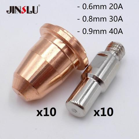 20A 30A 40A OVER 30 SOLD 20pcs S45 CUT55 PT-40 PT40 IPT-40 HC4000 PR0110 Electrodes PD0116  Nozzle Tips Fit telwin plasma 34 ► Photo 1/3