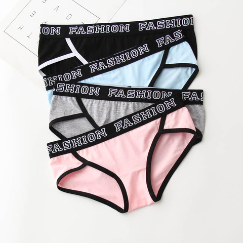 Panties for women cotton underpants ladies sexy underwear letters plus size lingerie female causal briefs women intimates ► Photo 1/6