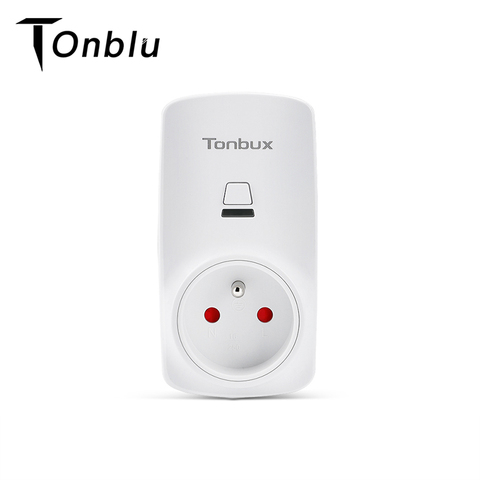 Tonbux AU/FR/EU/UK Plug Smart Wifi Plug LED Light Display Google Home Accept Alexa Control Assistant Smart Power Socket ► Photo 1/6