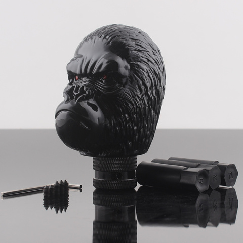 Universal Car Manual Black Ape Head Crack Style Stick Gear Shift Knob For Sedan Coupe Crossover Wagon Hatchback Truck SUV ► Photo 1/6