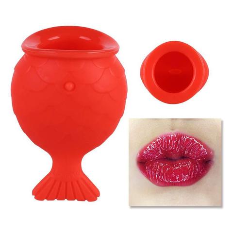 Women Sexy Full Lip Plumper Enhancer Lips Silicone Pout Tools Mouth Fish Natural Labium Plump Shape Tool Thicken X0J5 ► Photo 1/6