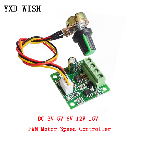 DC 1.8V 3V 5V 6V 12V 2A Automatic PWM Motor Speed Regulator Controller Module