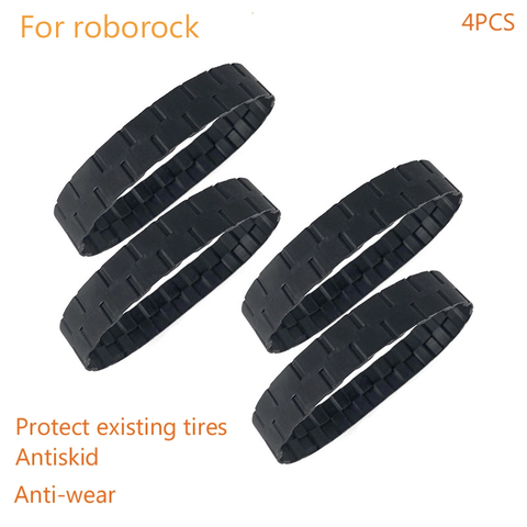 Robot vacuum cleaner anti-wear tire skin accessories for xiaomi 1S 2S T4 1C  roborock s50 s55 s6 s5 max T6 t7 spare parts ► Photo 1/5