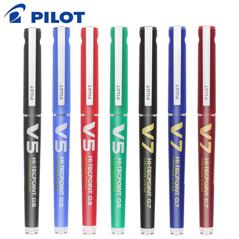 1pcs PILOT BXC-V5/V7 Straight Liquid Gel Pen 0.5/0.7mm Refillable Ink Signature Examination Needle Pen Large Capacity ► Photo 1/6