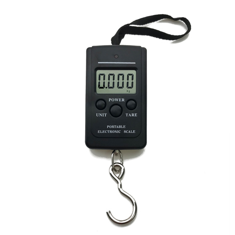 40kg 88lb Digital Handy Hanging Scales Portable Luggage Suitcase Weighting Fishing Scale Tool Carp Fish Hook Lures Tackle Box ► Photo 1/6