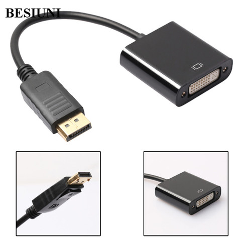 Displayport DP male to DVI Female Adapter Video Display Port Cable Converter for PC Laptop Black ► Photo 1/5