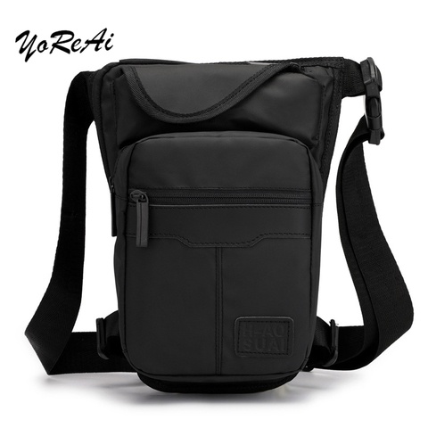 Men Nylon Waist Drop Leg Bag Thigh Hip Belt Bum Fanny Pack Military Tactical Women Riding Motorcycle Messenger Shoulder Bags ► Photo 1/6