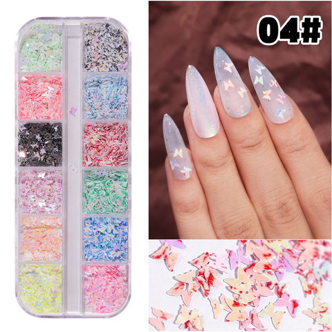 12 Grids Nail Art Glitter Sequins Metallic Gold Nail Sequins Flakes Acrylic  Designs Manicure Decoration - Price history & Review, AliExpress Seller - Pink  Nail Supplies Store