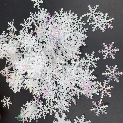 200pcs 3cm Christmas Tree Decorations Snowflakes Artificial Snow Christmas Decorations for Home New Year Christmas Gifts Navidad ► Photo 1/4