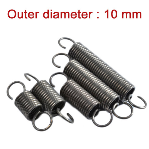 1Pcs Extension Tension Expansion Spring Hook Springs Steel Spring Wire Dia 1.2mm Outer Dia 10mm Various Lengths 30mm-300mm ► Photo 1/5