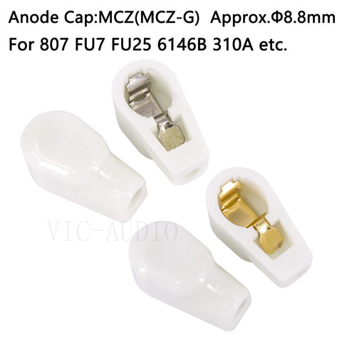 10PCS Ceramic 8.8mm Vacuum Tube Anode Cap Grip Cap MCZ For 807 FU-7 FU7 6146B 310A Vacuum Tube Vintage amplifier DIY ► Photo 1/6