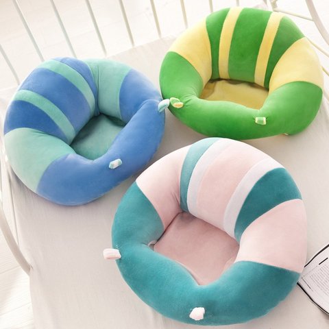 Baby Support Seat Plush Soft Baby Sofa Infant Learning To Sit Chair Keep Sitting Posture Comfortable for 0-3 Months Children ► Photo 1/6