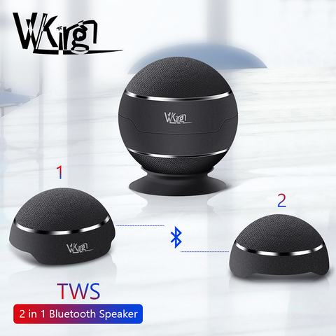 TWS Bluetooth Speaker Wireless 2 in 1 Magnetic Loudspeaker Handfree Call MIC Wireless Speakers Bass Loud Altavoz High Quality ► Photo 1/6