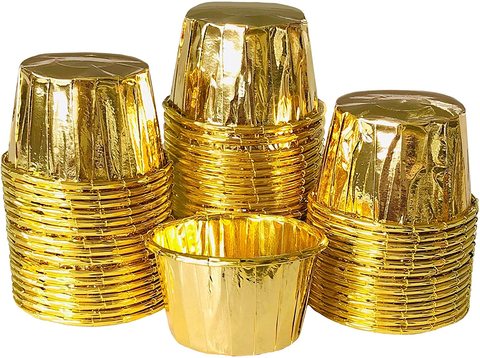 50pcs Gold Foil MINI Candy Nut Cups  St Patrick's Day Mini Baking Liners  Gold  cupcakes cake decoration lovely ► Photo 1/6