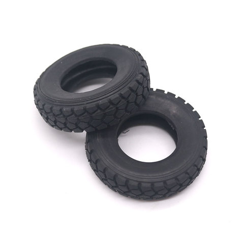 Qin24 2PCS 1/24 RC Truck Hard Tires For Heavy Truck ► Photo 1/3