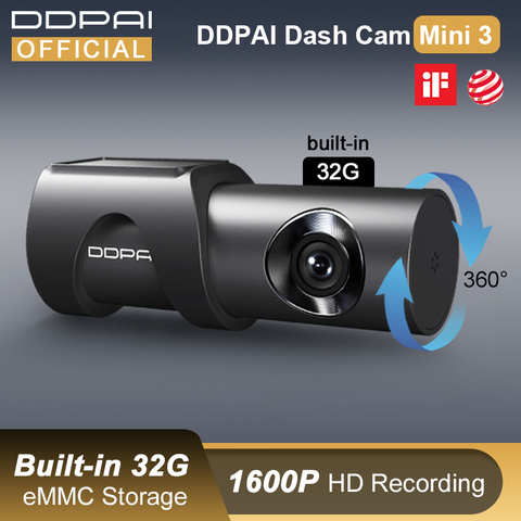 DDPAI Dash Cam Mini 3 1600P HD Dvr Car Camera Mini3 Auto Drive Vehicle  Video Recroder 2K Android Wifi Smart 24H Parking Camera - Price history &  Review