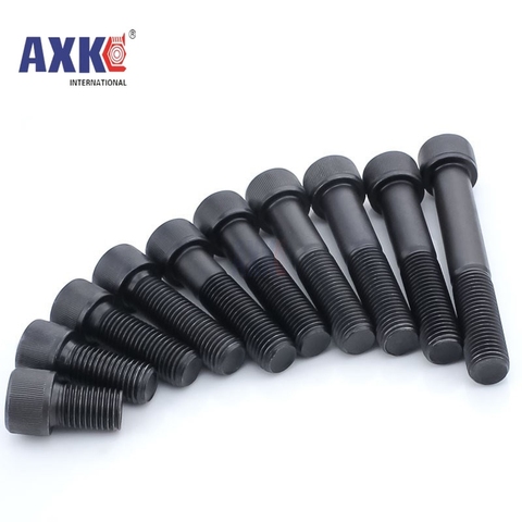 20/5PCS M1.6 M2 M2.5 M3 M4 M5 M6 M8 DIN912 Grade 12.9 allen Hex socket head screw  black Hexagon Socket Head Cap Screws ► Photo 1/6