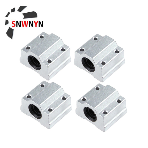 SCS8UU SCS6UU SCS10UU SCS12UU SCS8LUU SCS10LUU SCS16UU 8mm Linear Shaft Ball Bearing Block 4pcs/Set CNC Router 3D Printer Parts ► Photo 1/6