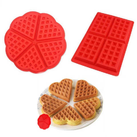 Baking waffles in silicone mold